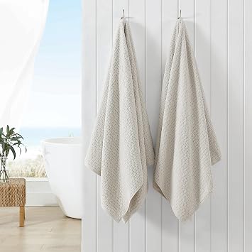 Tommy Bahama - Soft Cotton Bath Towel Set, 2 Pack Towels