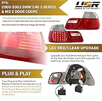 Vista 4 de DEPO 00-03 E46 - Juego de luces traseras traseras LED estilo europeo mejoradas (izquierda + derecha, interior + exterior) compatible con BMW E46