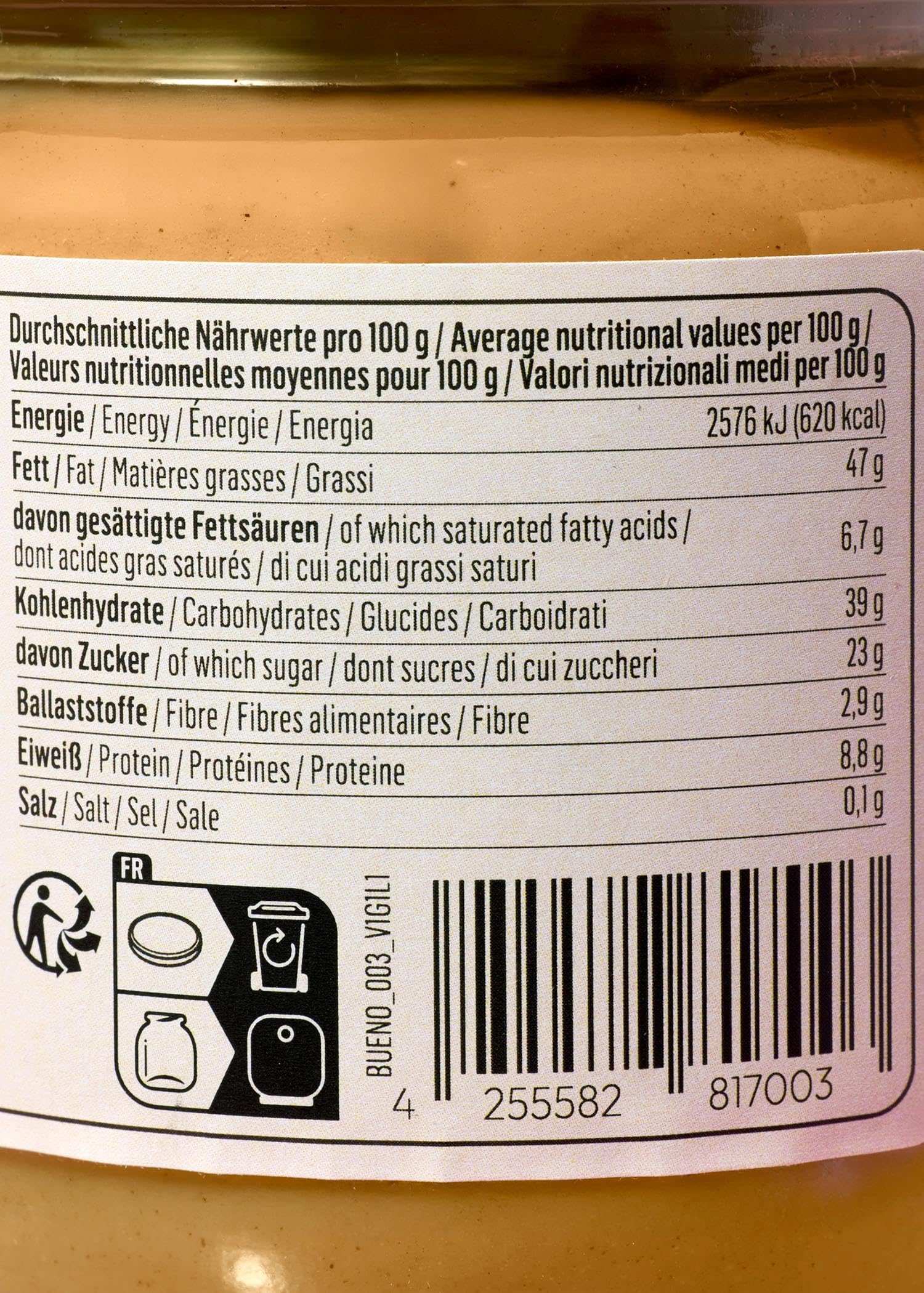 KoRo - Helle Bio Haselnusscreme 6 x 400 g- 40% italienische Haselnüsse - Vegan - Ohne Palmöl