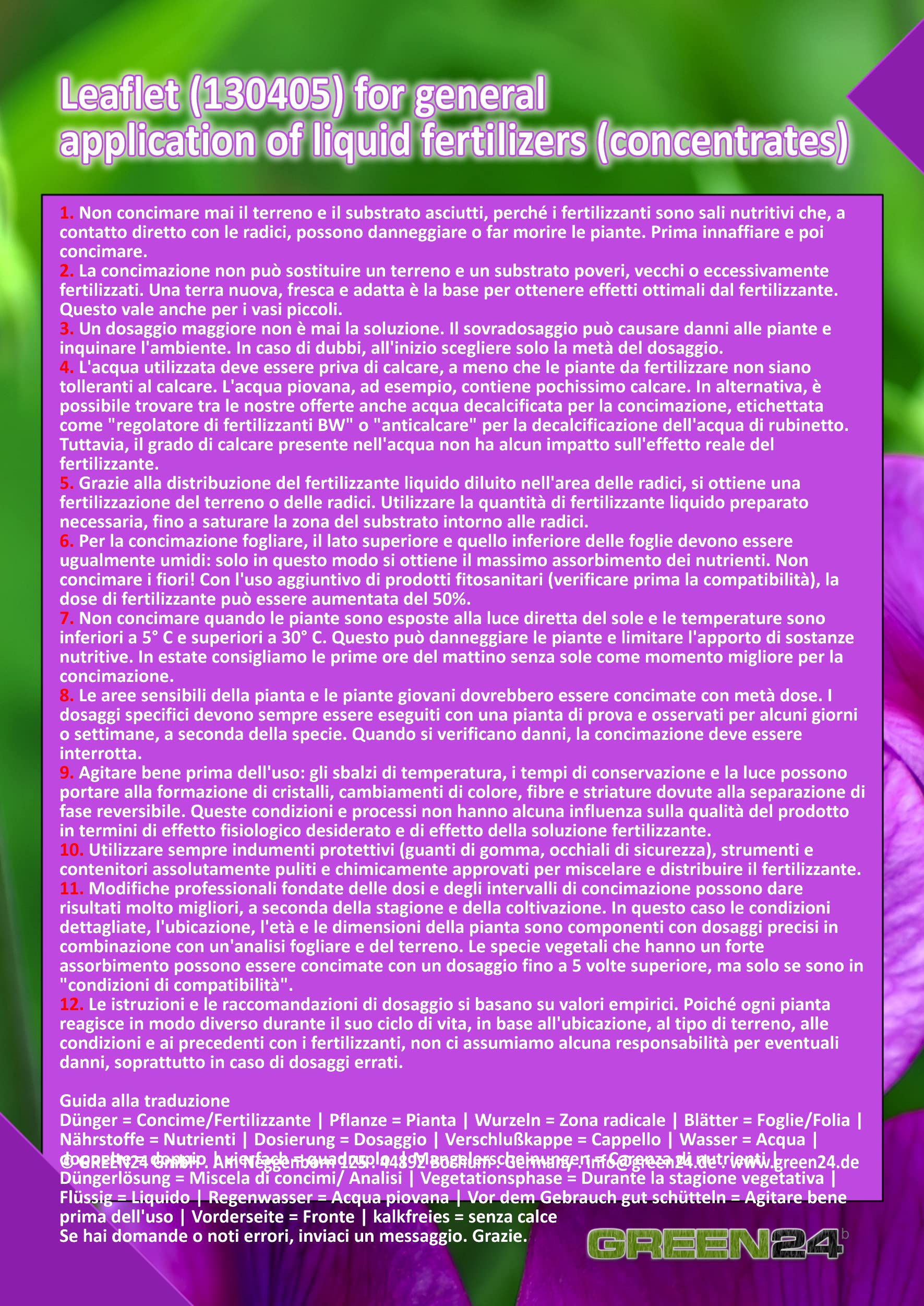Fertilizante NPK de alta tecnología para árboles en flor, magnolias, tulipanes, campanillas, trompetas, cerezos ornamentales, cornejos en flor, etc. (500ml)