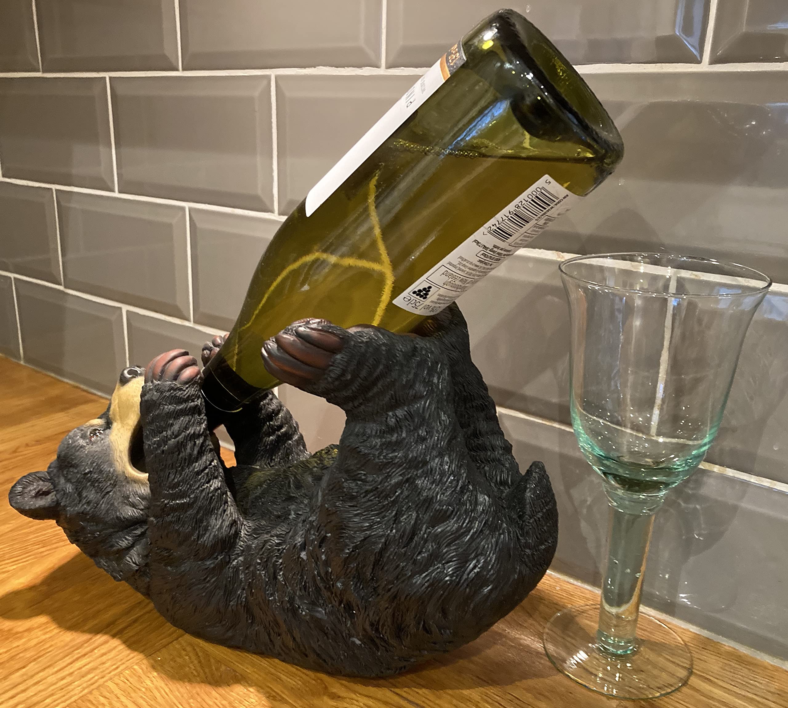 Portabottiglie Vino A Forma Di Labrador Nero – Statuetta In Resina Dipinta A Mano, Regalo Per Amanti Dei Cani