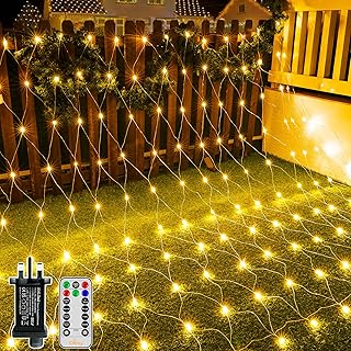 Ollny Net Lights Outdoor Indoor, 200 LED 3m x 2m Mesh Fairy 