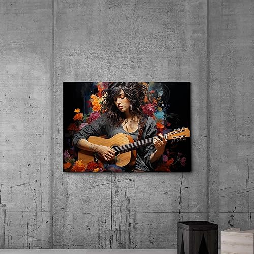 Miniatura 4 de Print guitar canvas print wall decor, ready to hang wall print, design canvas print, Canvas Wall Dekor