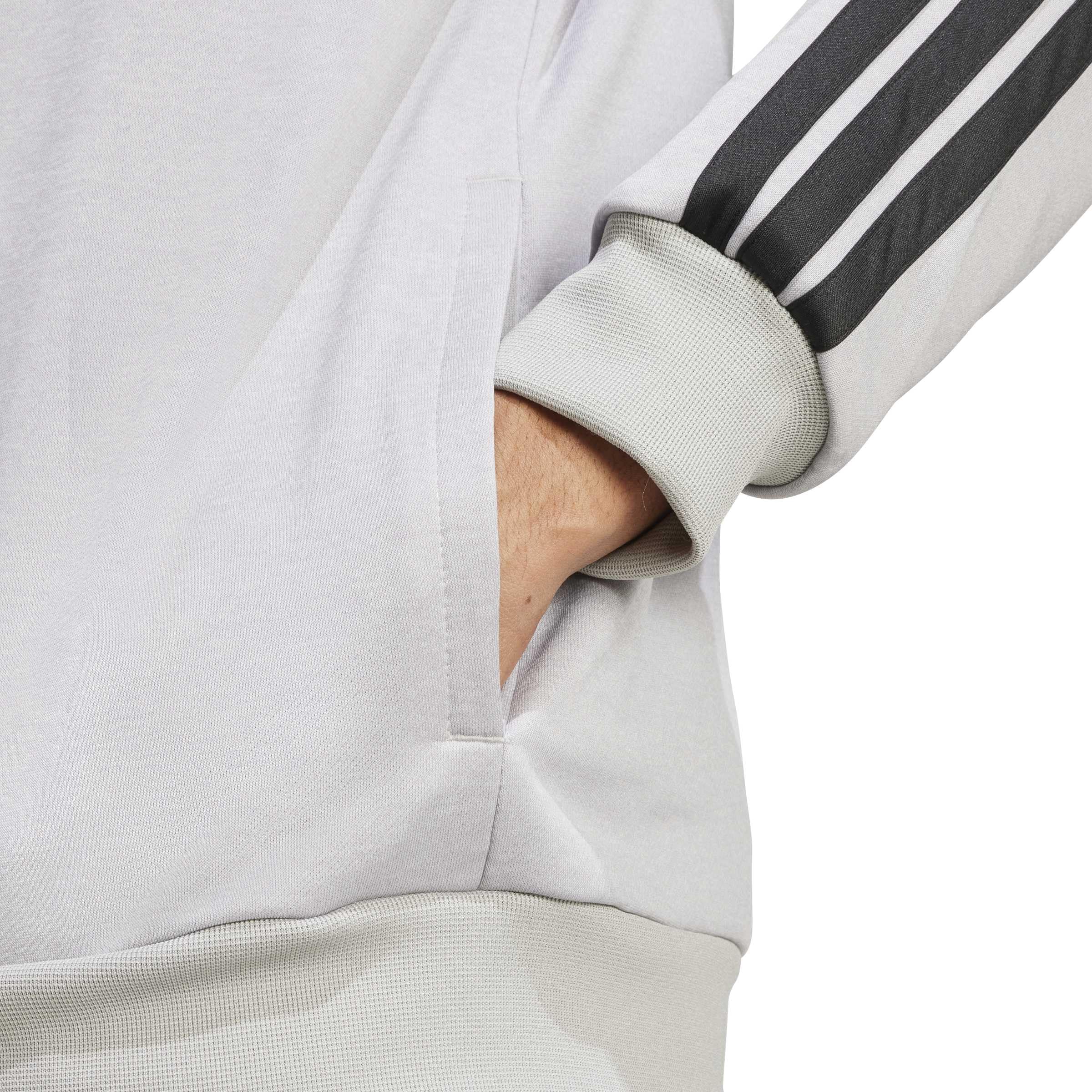 adidas Herren 3 Stripes French Terry Track Suit, medium grey heather/mgh solid grey, XXL
