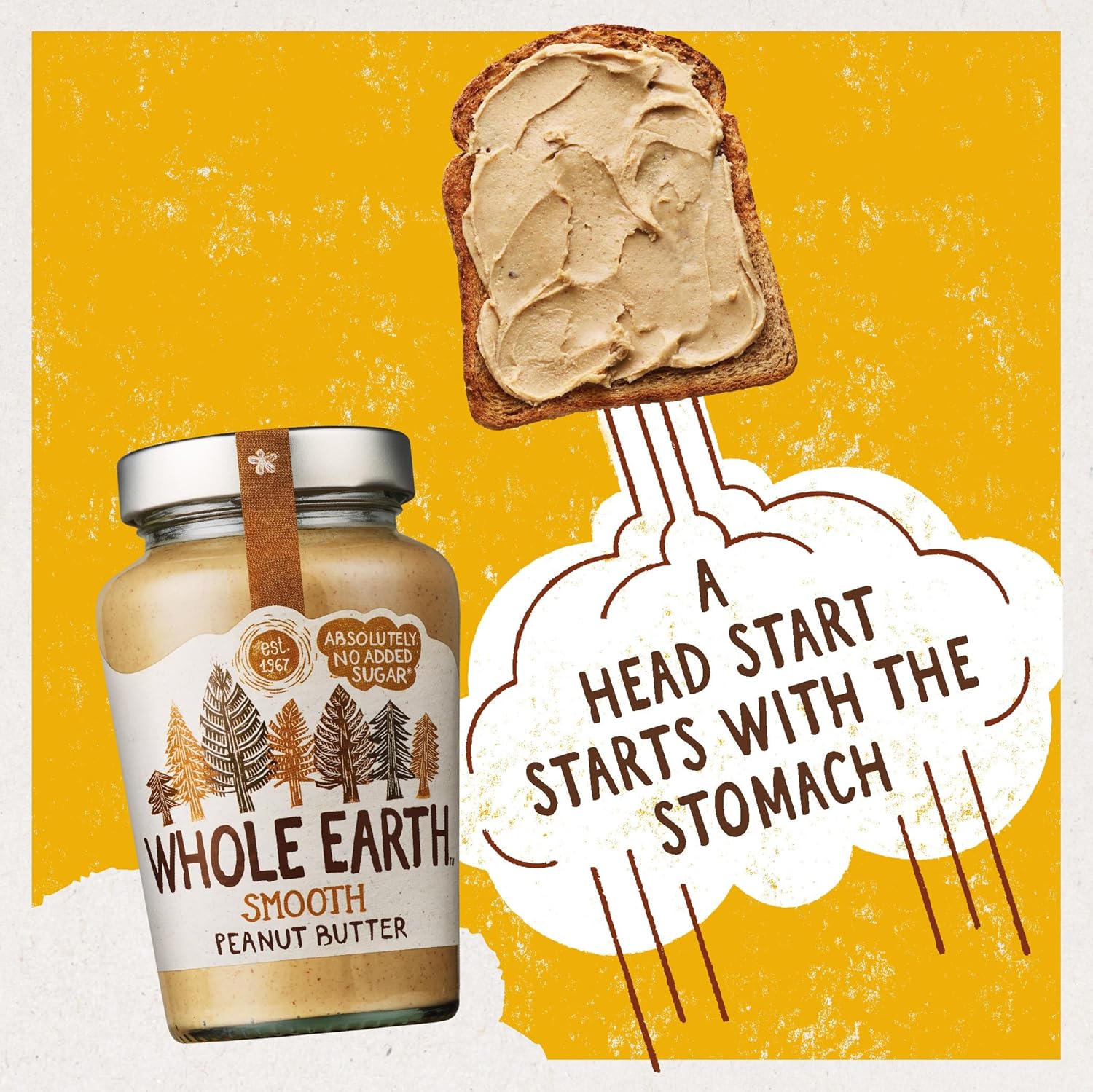 Whole Earth Smooth Peanut Butter, 454 g