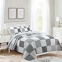 Vista 24 de Cozy Line Home Fashions Queen - Juego de edredón reversible de 7 piezas con bonito bordado de búho rosa, azul y verde, 100% algodón, colcha