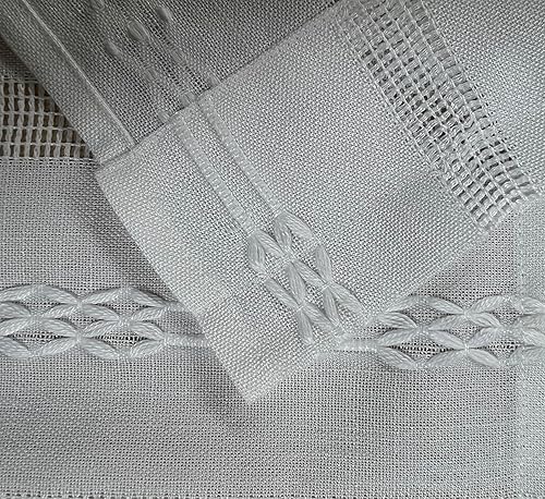 Miniatura 5 de GOHD - Cortinas de cocina con borlas, estilo bohemio, jacquard, con borlas, para baño, 3 tamaños, 100% poliéster (45 pulgadas, marfil)