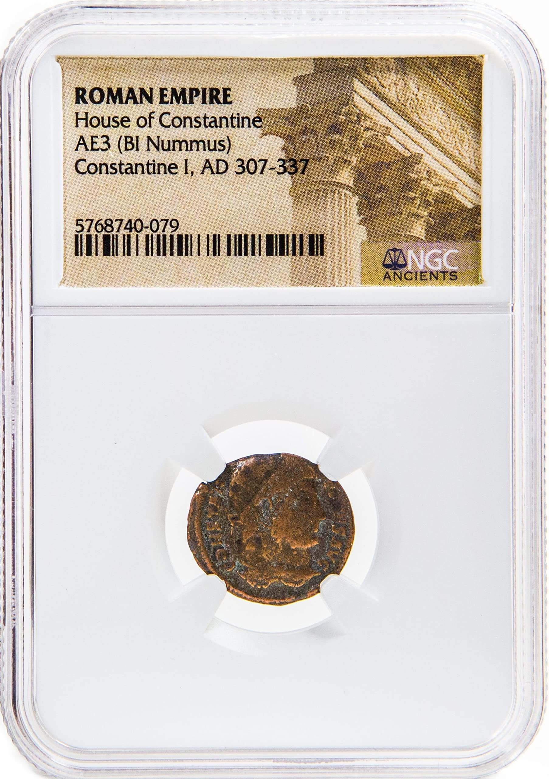 Bronze Roman Coin of Constantine I, The Great (AD 272-337) NGC Certified