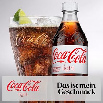 coca-cola light - sparkling soft drink with original coke taste - without sugar and without calories - bottle-containing soft drink in one go (12 x 500 ml)