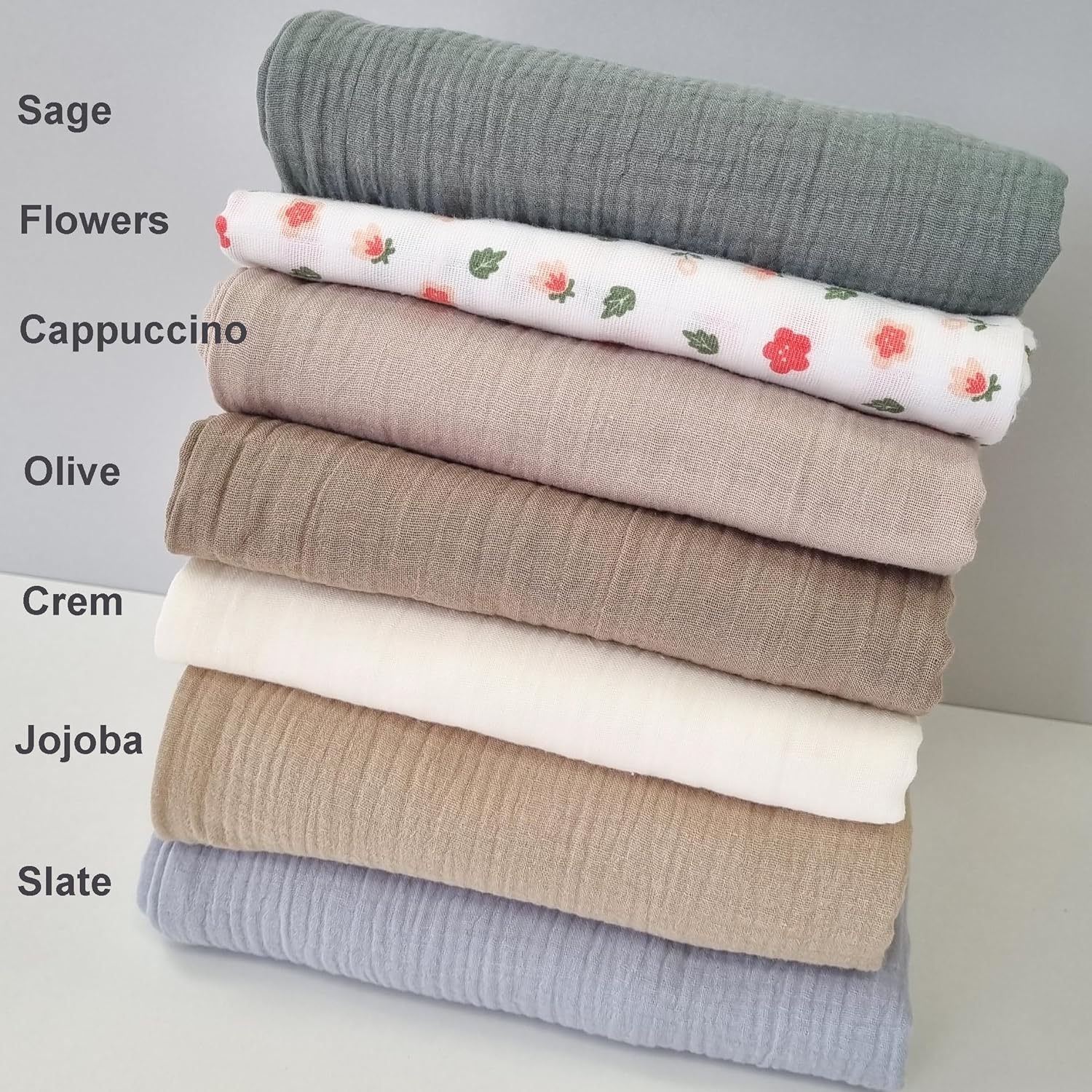 Muslin SlipCover fit Most Loungers • Cover for Dock Deluxe+ Snuggle DORMIKID • 100% Pure Muslin Cotton Soft • Breathable GOTS Certified Pleasant • (Cappuccino)