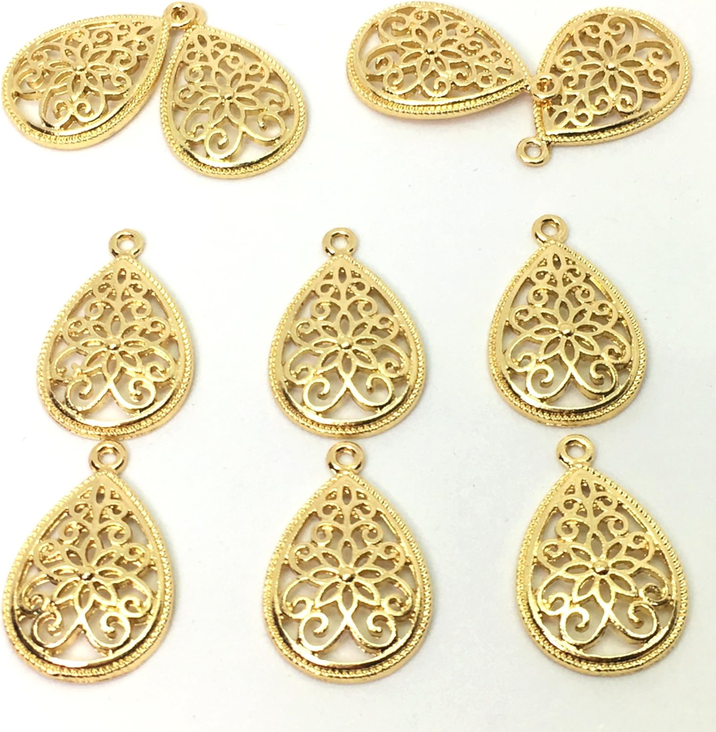 花雫の透かしチャーム 6個 最新アイテム ゴールド アクセサリーパーツ 手芸材料 ストアーズクラブ ハンドメイド 花雫の透かしチャーム 6個 最新アイテム ゴールド アクセサリーパーツ 手芸材料 ストアーズクラブ ハンドメイド