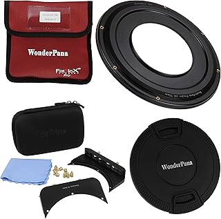 WonderPana FreeArc 77mm Step-Up Ring Kit from Fotodiox Pro, Anodized Black Metal Aluminum Step Up Ring for 77mm Lens Threads to 145mm Round Filters and 6.6