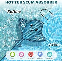 Vista 2 de Absorbedor de Espuma para Jacuzzi-Pez Diablo-Esponja Flotante Removedora de Espuma para Jacuzzi Reutilizable-Esponja Absorbente de Aceite y Espuma