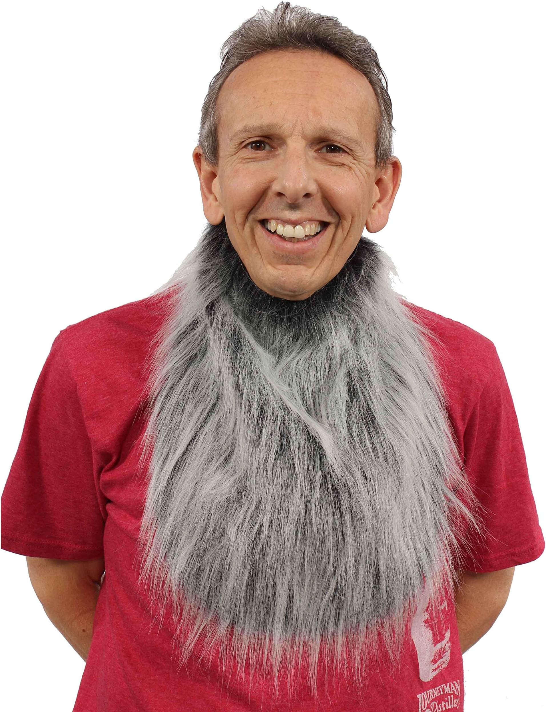 Faux Fur Silver Costume Collar Adult