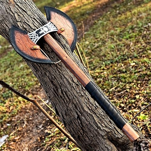 Miniatura 7 de Hacha vikinga hacha de doble cara Hacha vikinga real doble cabeza hacha guerrero vikinga hacha medieval hacha medieval real regalo de Navidad