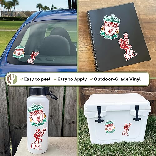 Miniatura 2 de Desert Cactus Liverpool FC - Calcomanía de vinilo Inglés Anfield Football Soccer Laptop Botella de agua Car Scrapbook (4 pulgadas V1)