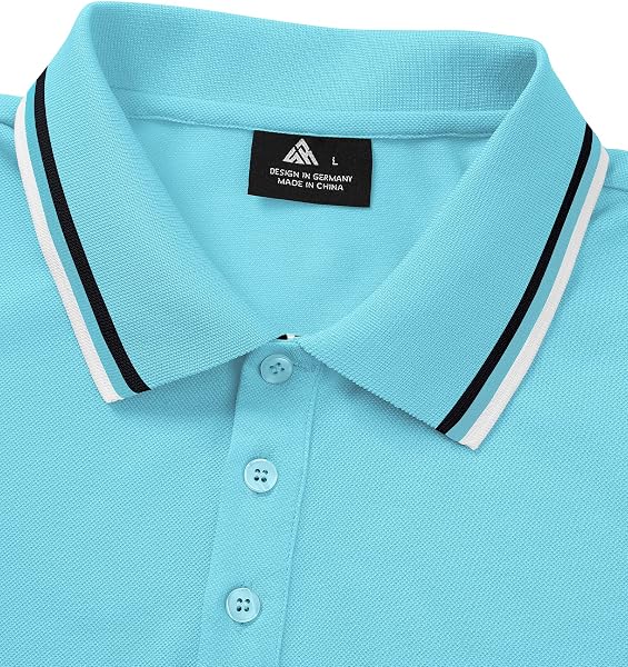 SwissWell Polo pour Homme Manches Courtes Golf Polo Léger été Chemises Respirantes T Shirt Séchage Rapide - 4