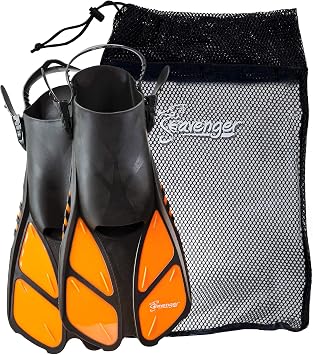Seavenger Torpedo Snorkel Fins for Travel