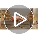 4FT Artificial Lighted Maple Tree, Fall Decorations for Home with Timer, 50 LED Prelit Fall Decor Maple Tree with Warm White Light for Indoor Outdoor Harvest Halloween Thanksgiving Day, Orange