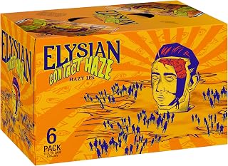 Elysian Contact Haze Ipa Craft Beer 6 Pack---12 Fl Oz Cans, 6.0% % Abv