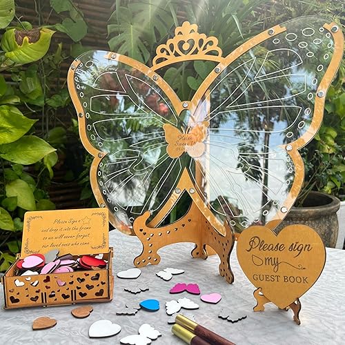 Miniatura 4 de Sweet 15 - Libro de invitados personalizado de membrillo de Mis Membres, regalo alternativo para hija, libro de invitados Sweet 16 Guest Book de