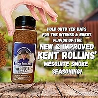 Vista 3 de Kent Rollins Mesquite - Condimento de humo de mezquite sin gluten, para carne, sabor a chile ancho y ahumado dulce, frotaciones secas para ahumar