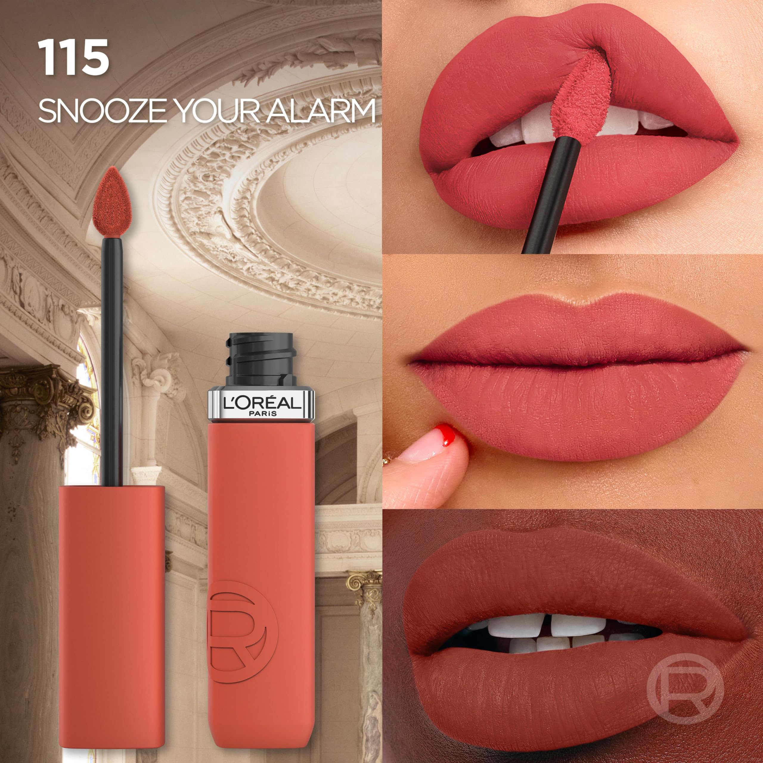 L'Oréal Paris Liquid Lipstick, Intense Colour, Longwear Matte Formula with Hyaluronic Acid, Transfer- and Smudge-Resistant - Image 4