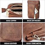 BOSTANTEN Crossbody Bag For Women Leather Small Crossbody Purse Cell Phone Wallet Purses Should Bag