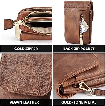 BOSTANTEN Small Crossbody Bag for Women Designer Cell Phone Purse