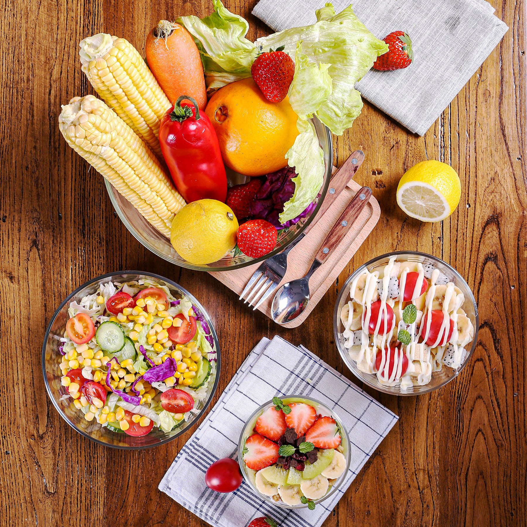 Cuencos de vidrio para mezclar, juego de 4 cuencos de vidrio, apilables, para preparar, hornear, cocinar y servir, aptos para lavavajillas, microondas y congelador (0.31QT, 0.68QT, 1.28QT