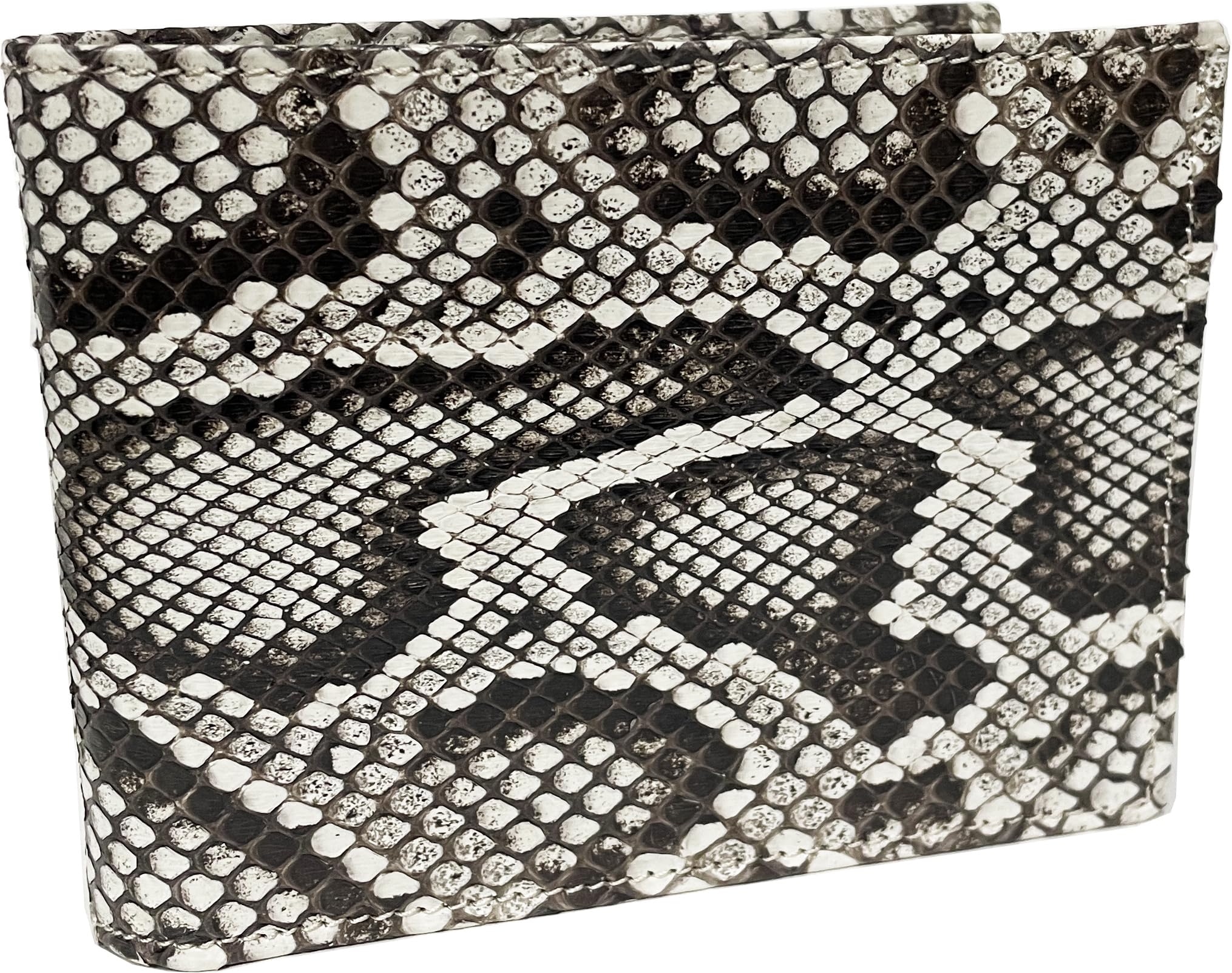 Etabeta Artigiano Toscano – Portafoglio Uomo in Vero Pitone Roccia con Portamonete, Fatto a Mano in Toscana (Pattern 1)