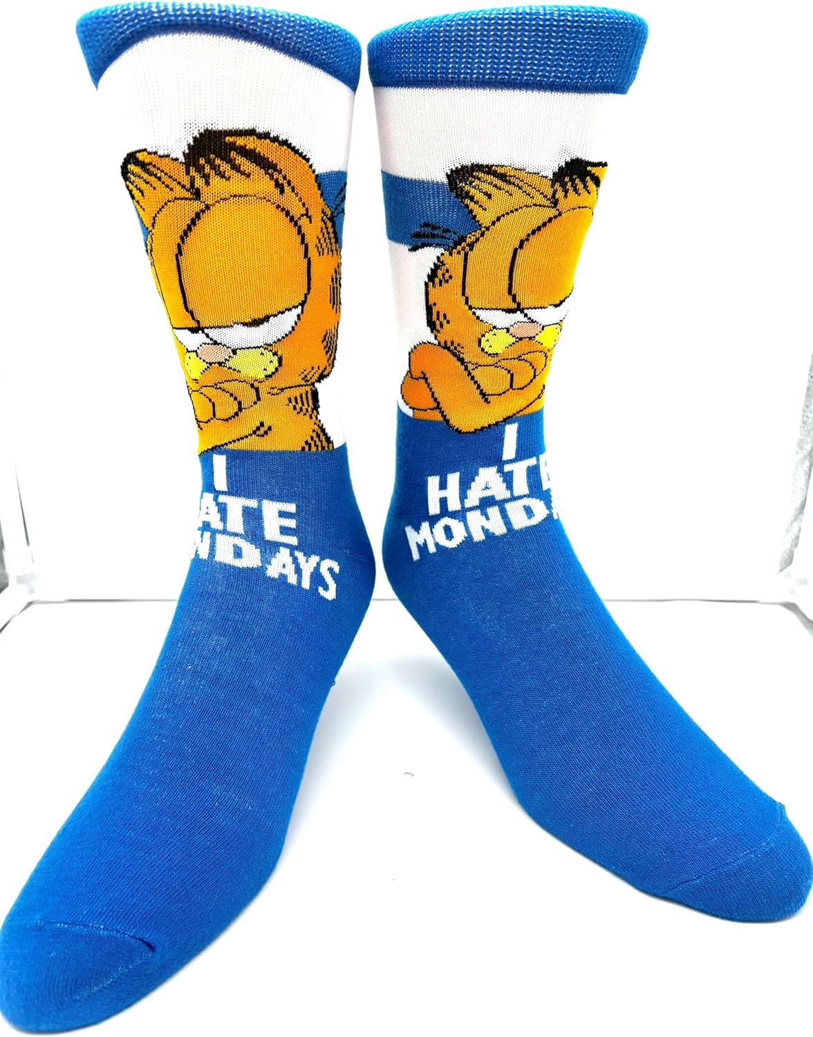 Hyp Garfield 3 pack Unisex Dress Crew Socks. 3 pair – Garfield the Cat & Odie- Men’s Shoe Size 6-12 - Image 3