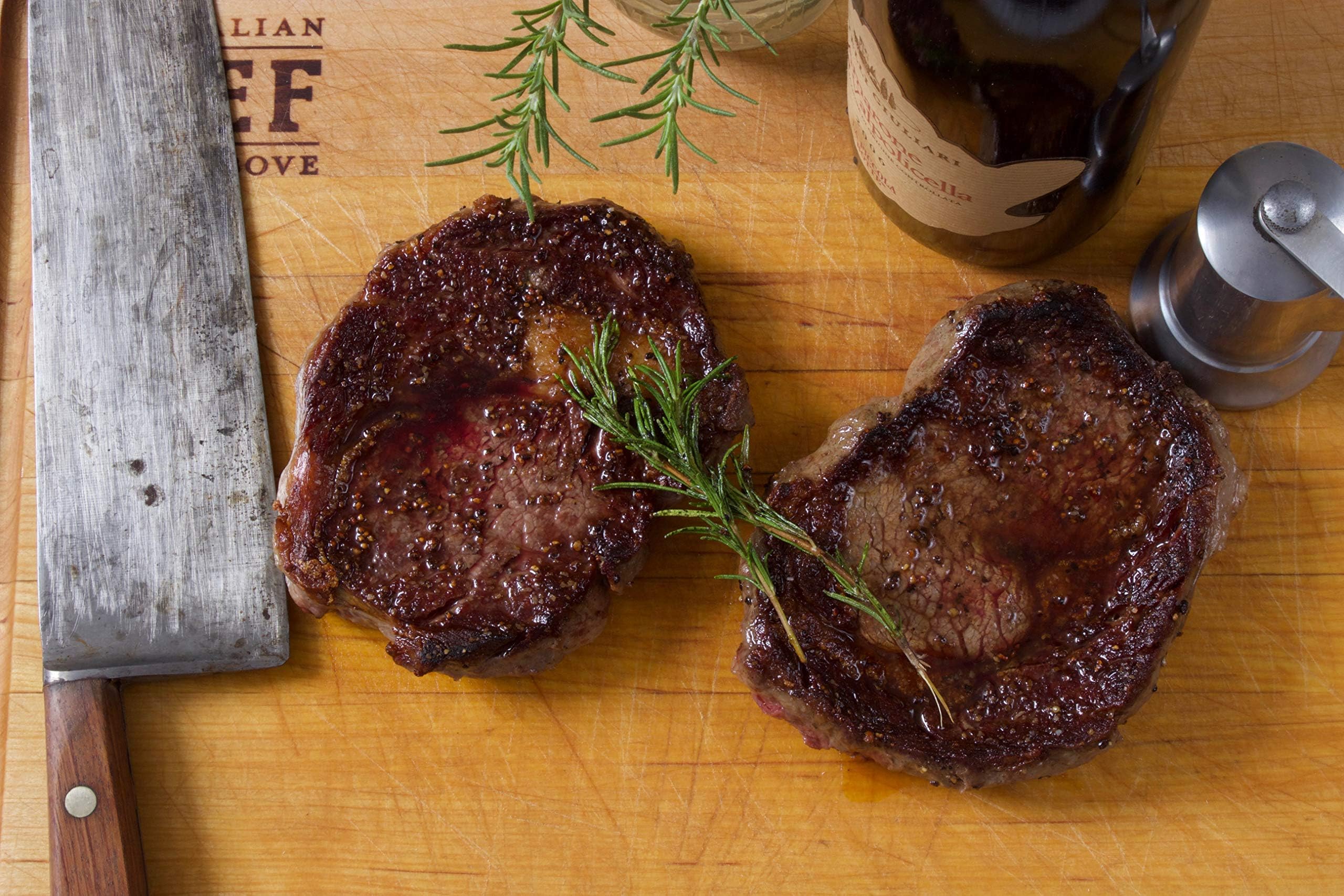 Today Gourmet Foods of NCAustralian Wagyu Ribeye Steaks (12 Steaks) 10oz Each Marble Score 5