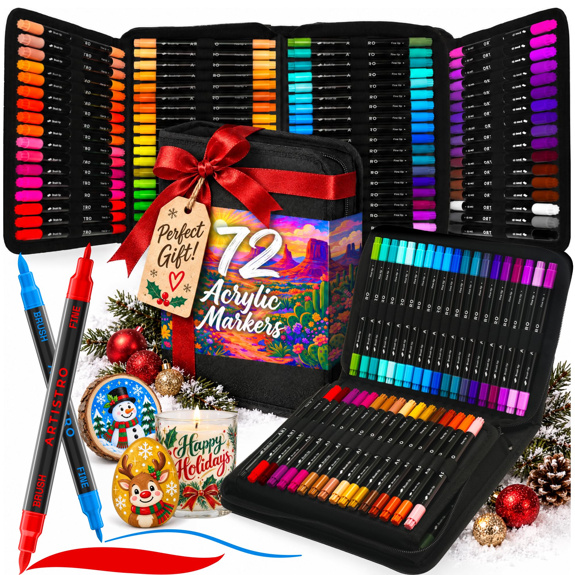 ARTISTRO Acrylic Paint Markers - 72 Colors -1