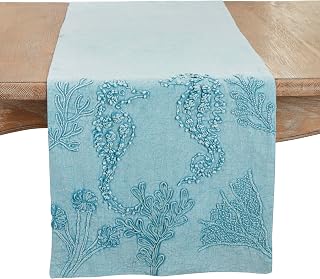 Seashore Stonewashed Detail Table Runner