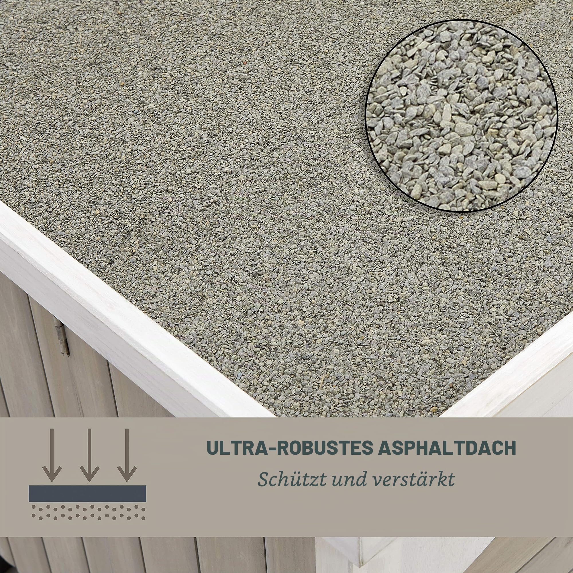MidWest Homes for Pets Eillo Hundehütte aus Holz für den AuÃŸenbereich, klappbar, ohne Werkzeug zur Montage | Hundehütte ideal für kleine Hunderassen, beige (12EWDH-S)