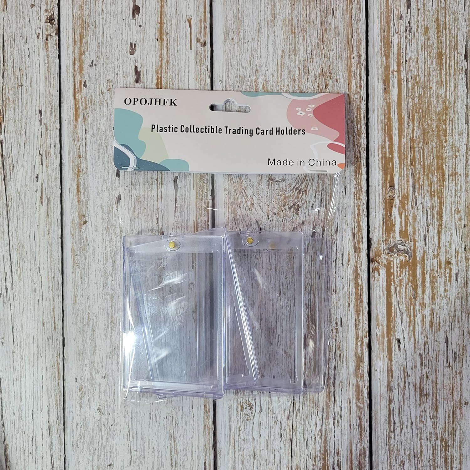 OPOJHFK Plastic collectible trading card holders – Durable, Clear, and Scratch-Resistant Storage