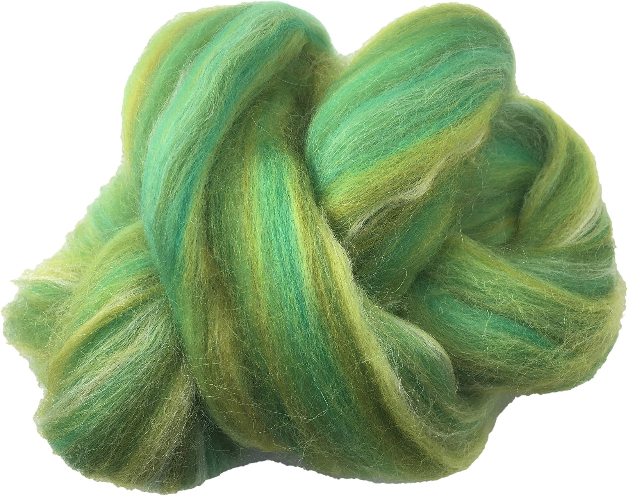 Molten Designs Merino Felting Wool with Silk -Citrus Vein