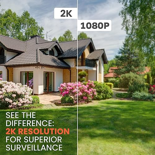 Miniatura 4 de Cámaras interiores para seguridad en el hogar, cámara WiFi para interiores con detección de persona y movimiento, cámara de ventana QHD 2K con