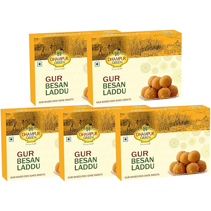 Buy Dhampure Speciality Gur Besan Laddu Ladoo Laddoo Indian Sweets, Gur