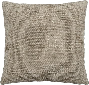 Riverbrook Home Zippered Pillow Cover, Zachary Linen - Brown, 20 x 20-Inch
