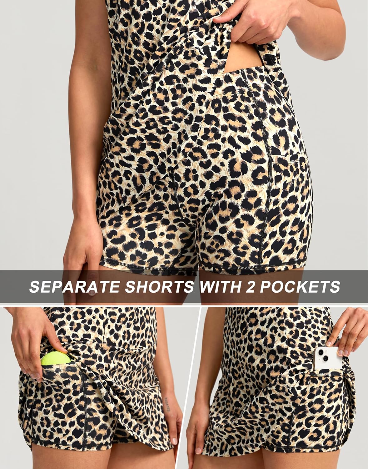 Soothfeel Golf Dress for Women Tennis Dresses with Shorts Pockets Sleeveless Sport Active Workout Athletic Dress - Image 4