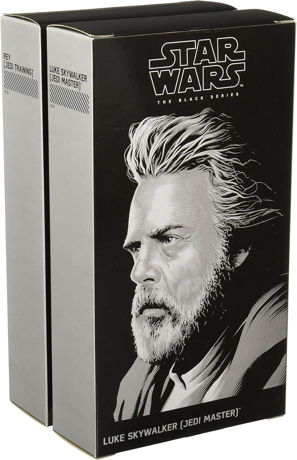 Star Wars Black Series Jedi Training Rey and Jedi Master Luke Skywalker Figure Set