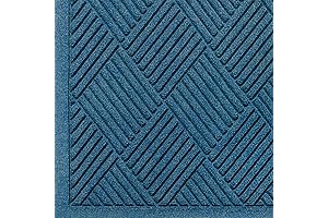 M+A Matting Waterhog Fashion Diamond Indoor/Outdoor Floor Mat in Medium Blue