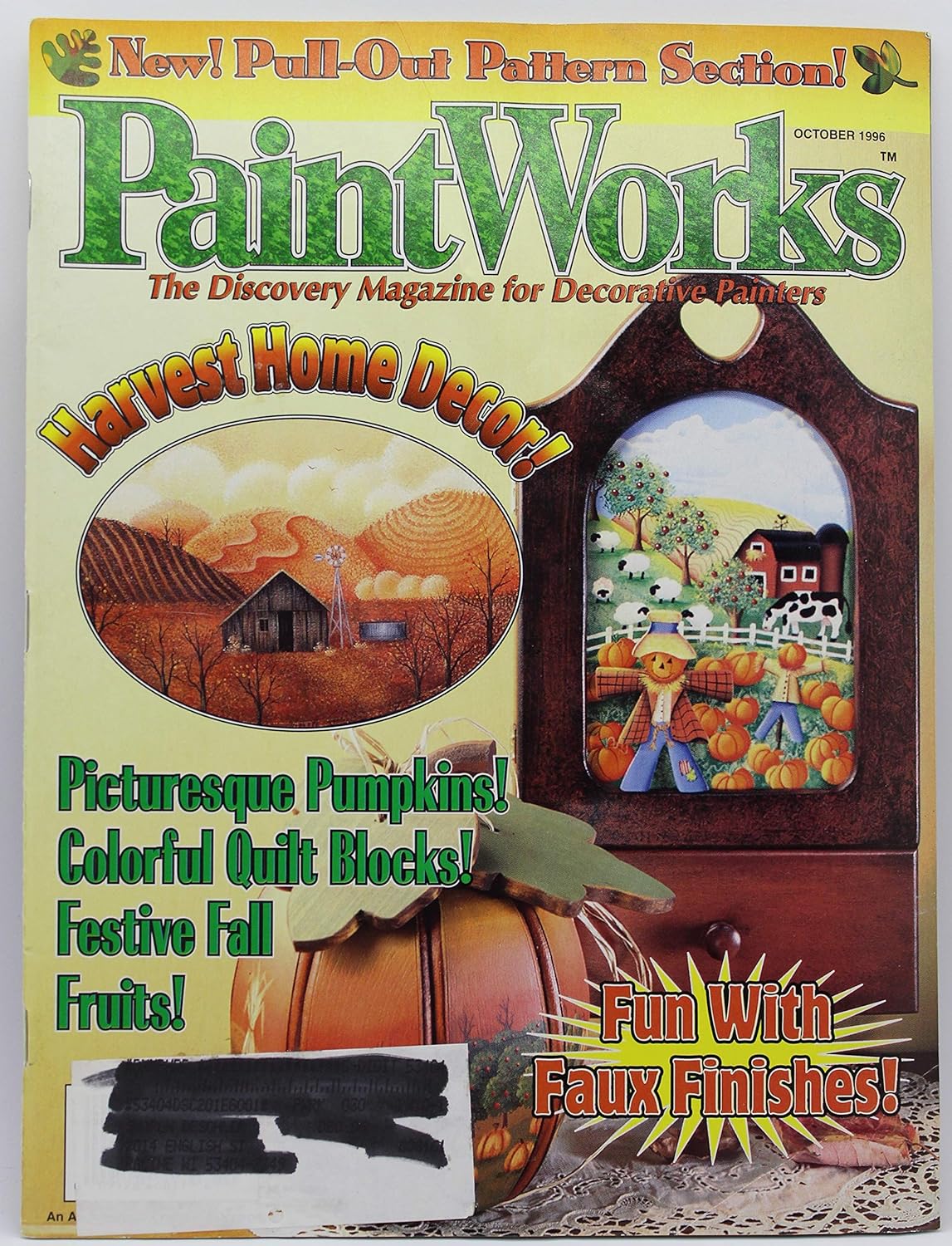 Paintworks Magazine October 1996 Pullout Pattern Section * Harvest