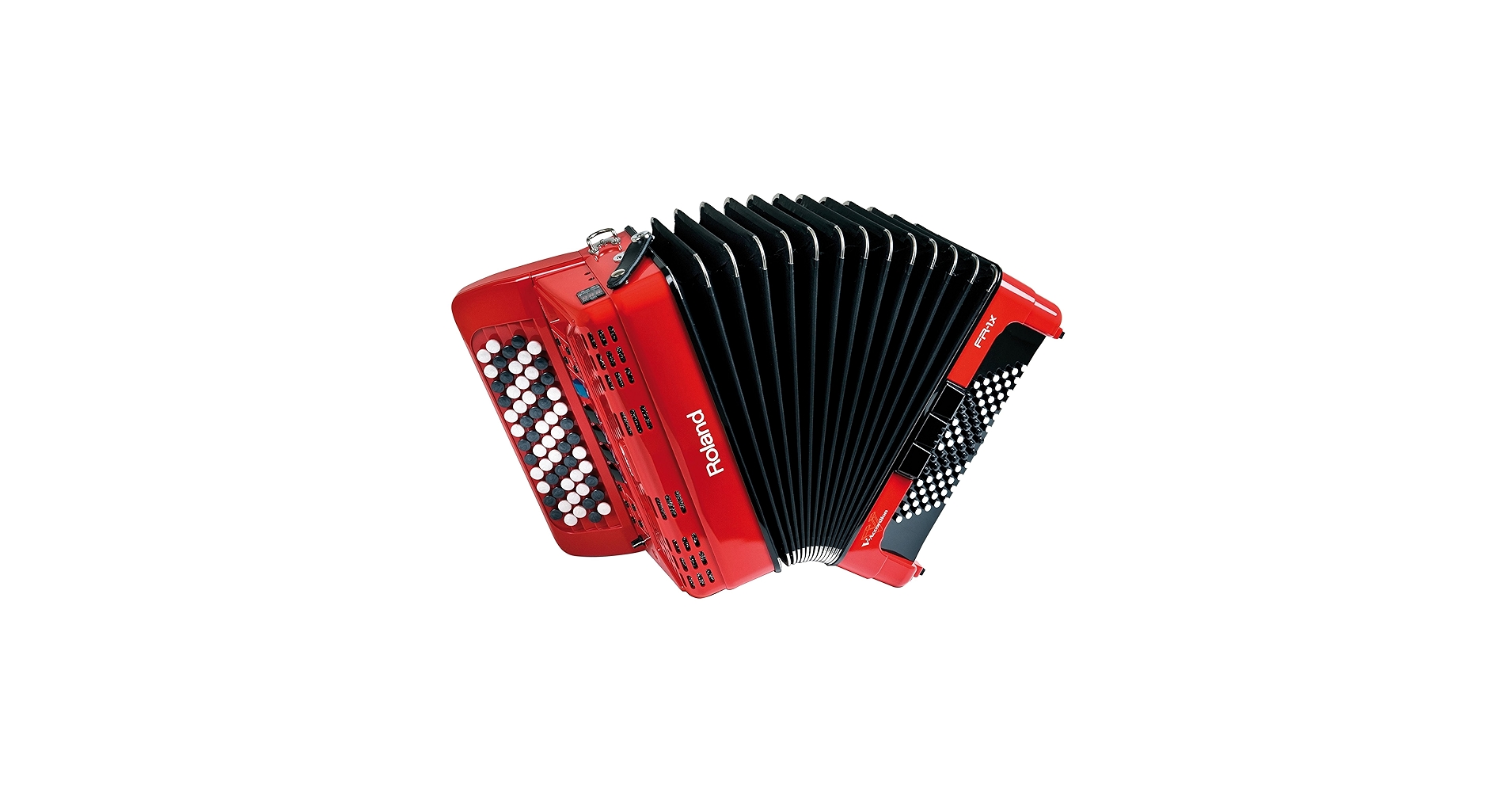 Roland FR-1X 赤 アコーディオンＶacoodeon現行販売中の機種、 Roland V-accordion FR-1X ピアノ【赤】 (26鍵/72ベース)《純正
