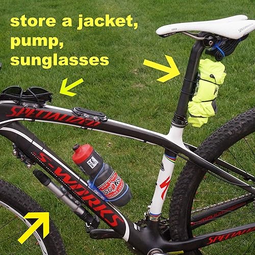 Vista 6 de BiKase Superband X: Soporte versátil para manillar de bicicleta, soporte universal para teléfono celular y accesorios para ciclismo, ATV, cochecito