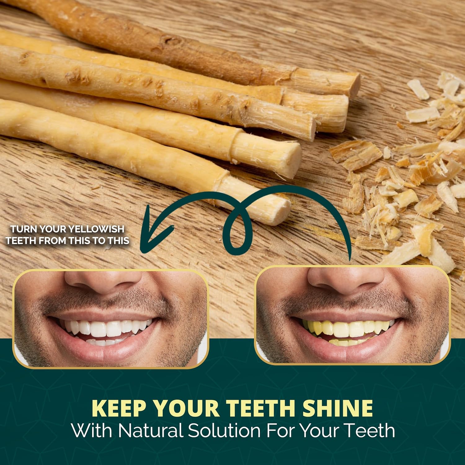Pack of 12 Miswak Sticks for Teeth with Holder - Natural Toothbrush for Teeth Whitening, Oral Health & Fresh Breath - Vacuum Sealed Organic Flavored Chew Sticks for Humans || Pack of 12 image 2