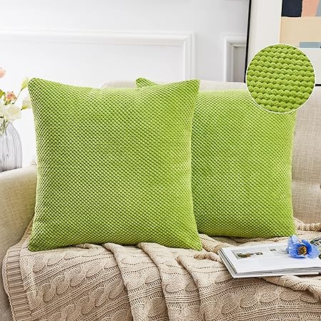 Set di 2 federe natalizie con ricamo in peluche - 30 x 50 cm