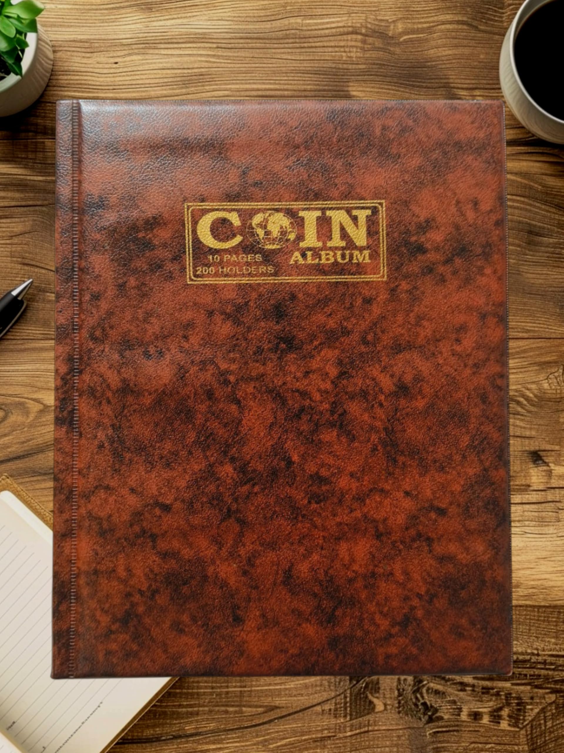 Special Minds Store® 200 Pockets Coin Collection Album | Premium Coin Storage Holder Book for Collectors